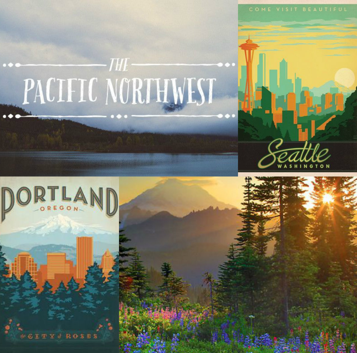 Portland_Seattle Collage